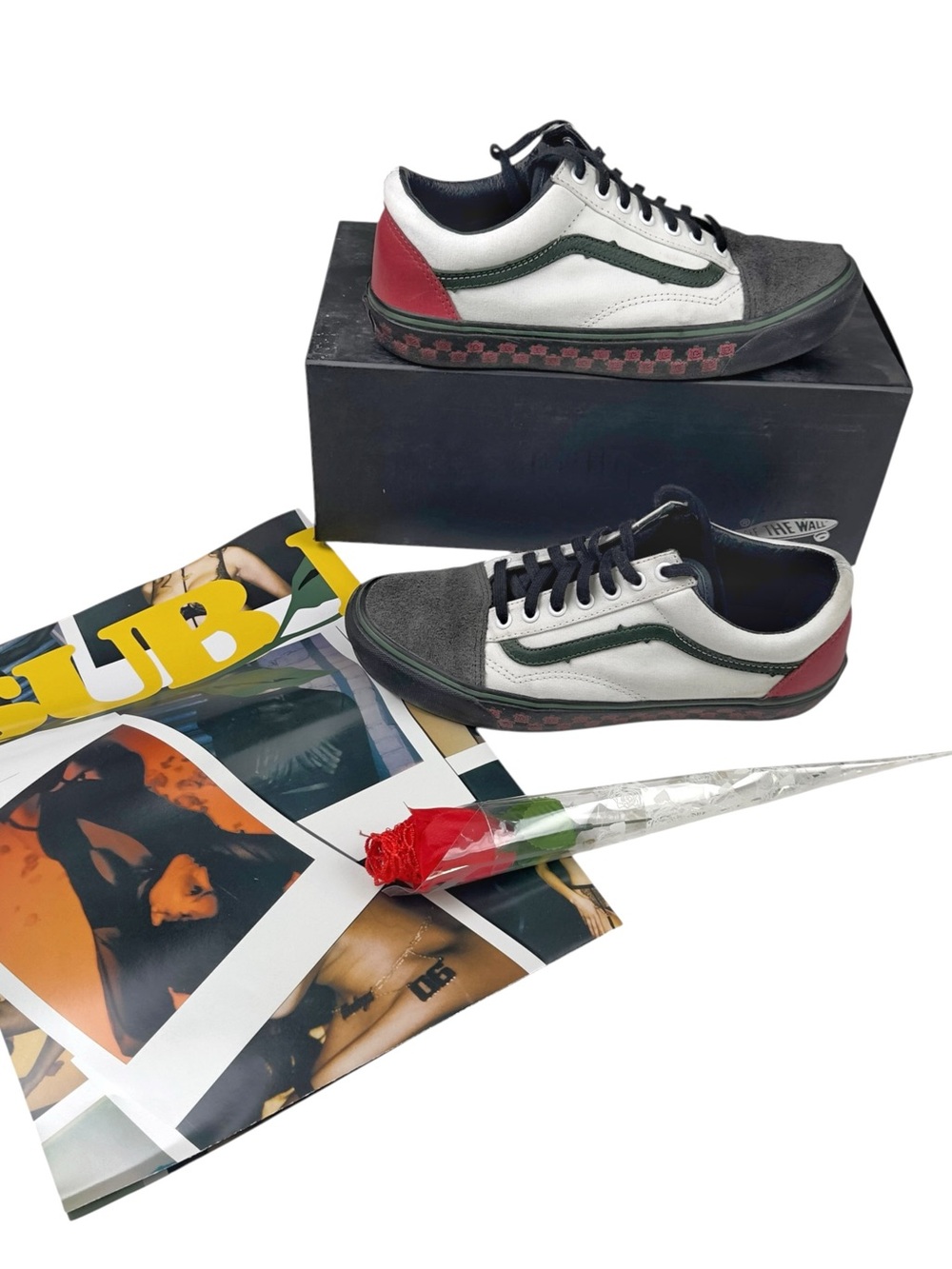 Bodega X Vans "Sub Rosa" Rose Old Skool LX Mens Size 9.5 White Black